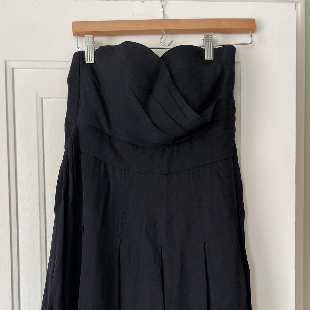 Black Strapless Catherine Malandrino Cocktail Dress